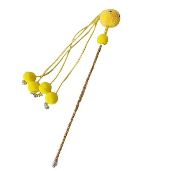 Colorful Tassels Toy Kitten Funny Teaser Rod Wand Toy Pet Cats Toy Interactive Pet Cats Chasing Supplies