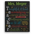 Colorful Teacher Personalized 11" x 14" or 16" x 20" Canvas - Walmart.com