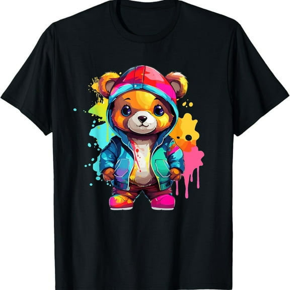 Colorful Teddy Bear T-Shirt【】