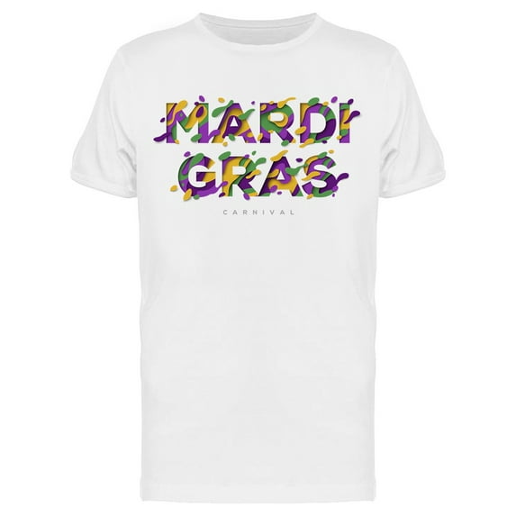 Colorful Text For Carnival T-Shirt Men -Image by Shutterstock, Male Large