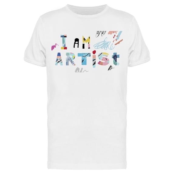 Colorful Text: I Am Artist Tee Men's -Image by Shutterstock