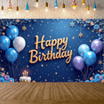 thumbnail image 1 of Colorful Theme Banner Balloon Decoration Cheerful Background for Birthday Party Indoor Decoration Photo Shoot, 1 of 9