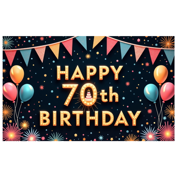 Colorful Theme Banner Decorative Design Party Decoration Event Banner for Birthday Party Kids Party Holiday Celebration