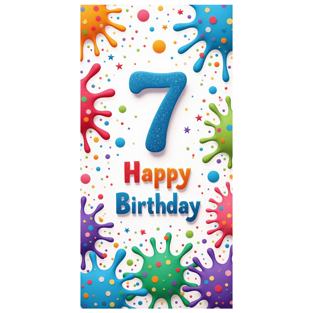 Colorful Theme Banner Decorative Design Party Decoration for Kids ...