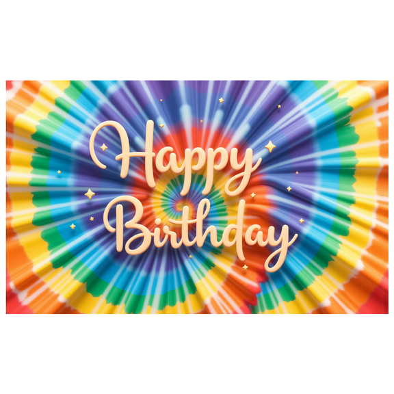 Colorful Theme Banner Decorative Design Rainbow Pattern for Birthday Party Kids Celebration Indoor