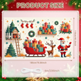 thumbnail image 1 of Colorful Theme Christmas Banner Decorative Design Snowman Banner Gift Prop for Holiday Celebration Winter Festival Indoor Decoration, 1 of 9