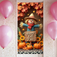 thumbnail image 1 of Colorful Theme Fall Decoration Scarecrow Design Thanksgiving Banner for Autumn Celebration Party Decoration Indoor, 1 of 9