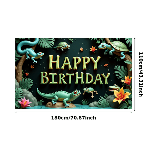 Colorful Theme Happy Birthday Banner Decorative Design for Birthday Party Kids Party Indoor Decoration
