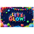 thumbnail image 1 of Colorful Theme Let's Glow Neon Banner Decorative Lights Festive Fun for Party Celebration Indoor Decoration Event Backdrop, 1 of 9