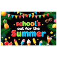 thumbnail image 1 of Colorful Theme School's Out Banner Decorative Design Summer Party Ice Cream for School Celebration Outdoor Event Holiday Party, 1 of 9