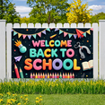 thumbnail image 1 of Colorful Theme Welcome Back to School Decorative Banner for Classroom Decoration School Event Kids, 1 of 9