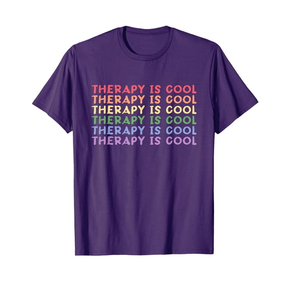 Colorful Therapy Awareness T-Shirt for Self Care and Mental Health Support