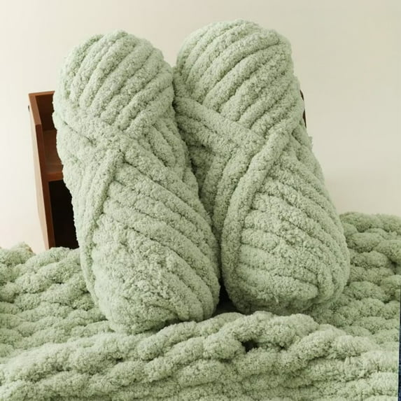 Colorful Thick Crochet Yarn, Multi-Color Options, Ideal for Handmade Knitting of Slippers, Scarves, Blankets, Hats, and Coats