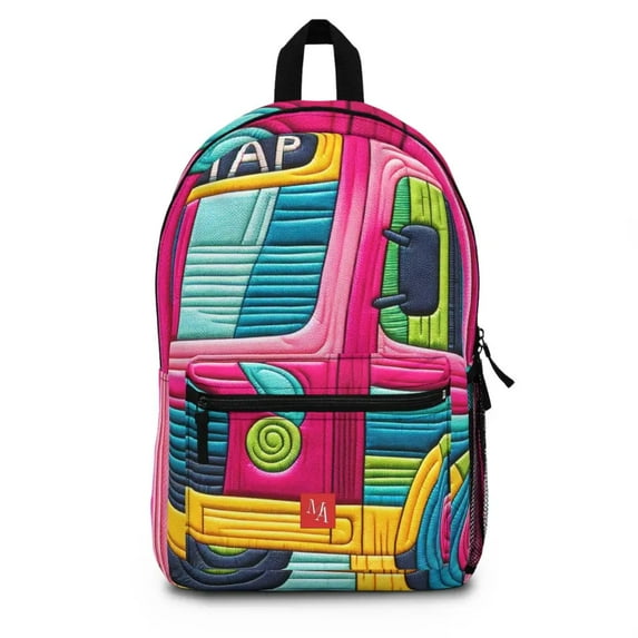 Colorful Threaded Journey - Backpack