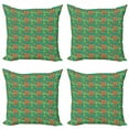 thumbnail image 1 of Ambesonne Colorful Throw Pillow Cover 4 Pack, Dot Cartoony Nature Design, 18", Multicolor, 1 of 2