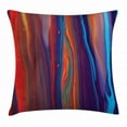 thumbnail image 1 of Colorful Throw Pillow Cushion Cover, Close up of Oil Painting Design Horizontal Line Composition Abstract Modern Art, Decorative Square Accent Pillow Case, 18" X 18", Multicolor, by Ambesonne, 1 of 2