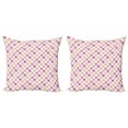 thumbnail image 1 of Ambesonne Colorful Throw Pillow Cover 2 Pack, Geometric Dots Circles, 16", Multicolor, 1 of 2
