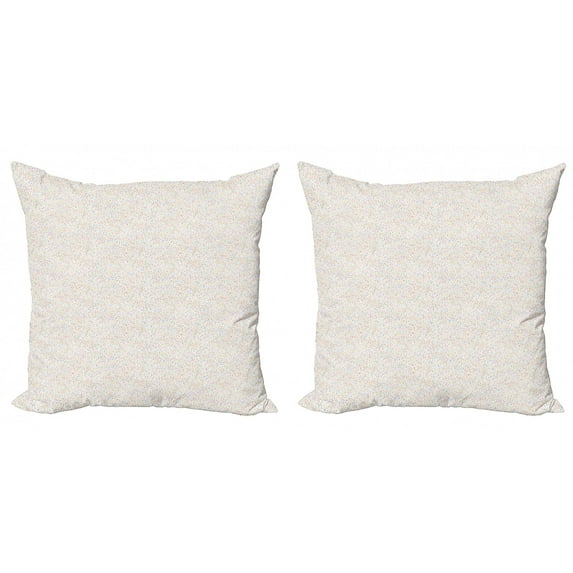 Ambesonne Colorful Throw Pillow Cover 2 Pack, Rainbow Dots Pattern, 16", Multicolor