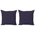 thumbnail image 1 of Ambesonne Colorful Throw Pillow Cover 2 Pack, Nordic Christmas Trees, 24", Multicolor, 1 of 2