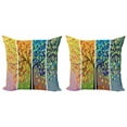 thumbnail image 1 of Ambesonne Colorful Throw Pillow Cover 2 Pack, Digital Drawing, 20", Multicolor, 1 of 6