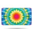 thumbnail image 1 of Colorful Tie Dye Blossom Pattern Bathroom Rugs Mat,Non Slip Microfiber Bathroom Rug,Rubber Backing,Soft Bathroom Mats for Bathroom Floor,Tub and Shower,17x30in(43x75cm), 1 of 4