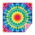 thumbnail image 1 of Colorful Tie Dye Blossom Pattern Square Tablecloth,Waterproof Square Table Cover,Wipeable Spillproof Washable Table Cover for Home Kitchen Party Decor 52"x52"(132x132cm), 1 of 6