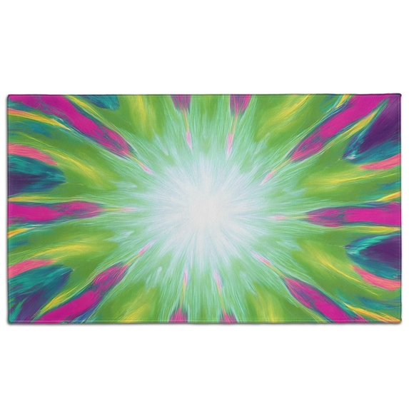 Colorful Tie Dye Burst Pattern Door Rugs,Washable Non Slip Door Mats Indoor,Decorative Door Mats,Entry Mat Indoor for Entrance,Bedroom,Kitchen,Bathroom,17"x30"