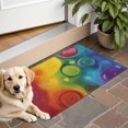 thumbnail image 1 of Colorful Tie Dye Circle Swirl Pattern Door Rugs,Washable Non Slip Door Mats Indoor,Decorative Door Mats,Entry Mat Indoor for Entrance,Bedroom,Kitchen,Bathroom,16"x24", 1 of 6