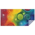 thumbnail image 1 of Colorful Tie Dye Circle Swirl Pattern Rectangle Tablecloth 60"x120",Waterproof Polyester Rectangle Table Cloth, Wipeable Spillproof Polyester Tablecloth for Dining, Camping, Indoor and Outdoor, 1 of 6