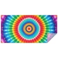 thumbnail image 1 of Colorful Tie Dye Circular Pattern Rectangle Tablecloth 60"x120",Waterproof Polyester Rectangle Table Cloth, Wipeable Spillproof Polyester Tablecloth for Dining, Camping, Indoor and Outdoor, 1 of 6