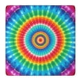 thumbnail image 1 of Colorful Tie Dye Circular Pattern Square Fitted Tablecloth with Elastic Edge,Square Table Cover,Washable Elastic Table Cover for Home Kitchen Party Decor 36"x36", 1 of 6