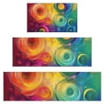 thumbnail image 1 of Colorful Tie Dye Circular Spiral Pattern Kitchen Rugs Sets Of 3,Kitchen Runner Rugs Non Skid Washable,Decorative Kitchen Floor Mats for Kitchen,Sink,Laundry,17"x30"+ 17"x47" + 17"x59", 1 of 6