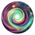 thumbnail image 1 of Colorful Tie Dye Cosmic Spiral Pattern Round Fitted Tablecloth with Elastic Edge,Dining Table Cover Waterproof,Outdoor Round Tablecloth for Camping,Dining,Indoor and Outdoor, 1 of 7