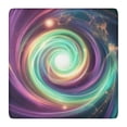 thumbnail image 1 of Colorful Tie Dye Cosmic Spiral Pattern Square Fitted Tablecloth with Elastic Edge,Square Table Cover,Washable Elastic Table Cover for Home Kitchen Party Decor 36"x36", 1 of 6