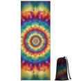 thumbnail image 1 of Colorful Tie Dye Dot Mandala Pattern Hot Yoga Mat Towel Non Slip for Hot Yoga - Quick-Drying Yoga Mat Cover with 4 Corner Pockets with Travel Bag - Hot Yoga Towel Non Slip 74"x26", 1 of 6