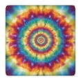 thumbnail image 1 of Colorful Tie Dye Dot Mandala Pattern Square Fitted Tablecloth with Elastic Edge,Square Table Cover,Washable Elastic Table Cover for Home Kitchen Party Decor 36"x36", 1 of 6