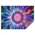 thumbnail image 1 of Colorful Tie Dye Flame Flower Pattern Rectangle Tablecloth 60"x84",Waterproof Polyester Rectangle Table Cloth, Wipeable Spillproof Polyester Tablecloth for Dining, Camping, Indoor and Outdoor, 1 of 5