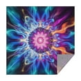thumbnail image 1 of Colorful Tie Dye Flame Flower Pattern Square Tablecloth,Waterproof Square Table Cover,Wipeable Spillproof Washable Table Cover for Home Kitchen Party Decor 42"X42"(107x107cm), 1 of 6