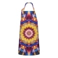 thumbnail image 1 of Colorful Tie Dye Flower Mandala Pattern Apron-Garden Aprons for Women with Pockets-Cotton Linen Waterproof Kitchen Cooking Gardening Aprons Adjustable for Kitchen,Cooking,BBQ and Salon 33x27 Inch, 1 of 7