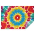 thumbnail image 1 of Colorful Tie Dye Flower Pattern Rectangle Tablecloth 60"x84",Waterproof Polyester Rectangle Table Cloth, Wipeable Spillproof Polyester Tablecloth for Dining, Camping, Indoor and Outdoor, 1 of 5