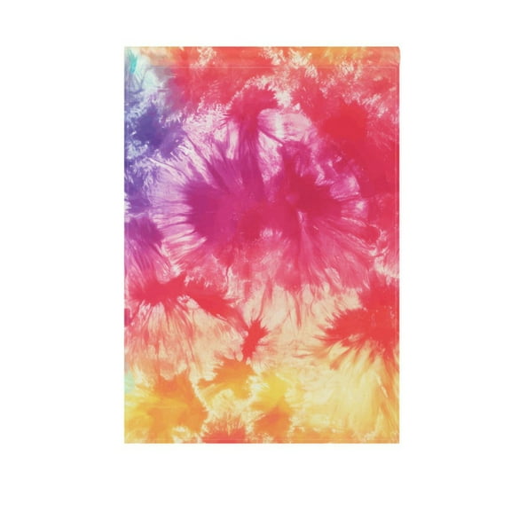 Colorful Tie Dye Garden Flag 12X18 Double Sided Yard Flags for Outside Outdoor All Seasonal Decoration