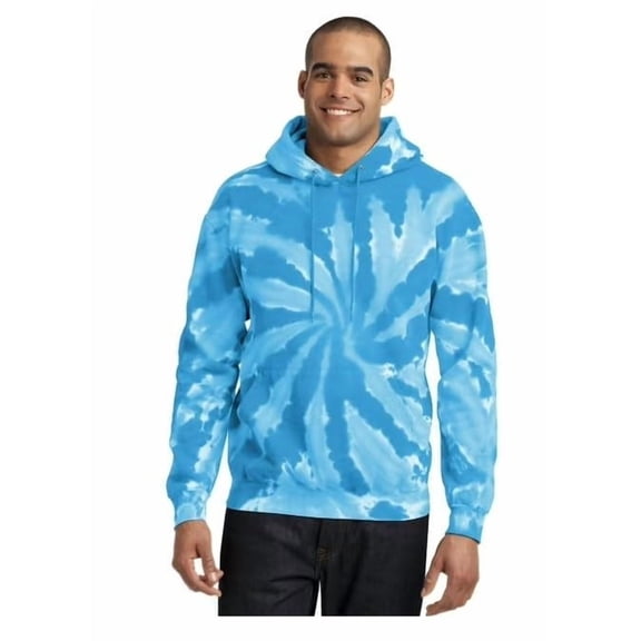 Colorful Tie Dye Hoodies - Tie Dye Hooded Sweatshirts Sizes S-5XL (Turquoise-2X-Large)