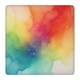 thumbnail image 1 of Colorful Tie Dye Ink Splash Pattern Square Fitted Tablecloth with Elastic Edge,Square Table Cover,Washable Elastic Table Cover for Home Kitchen Party Decor 36"x36", 1 of 6