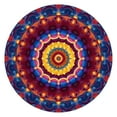 thumbnail image 1 of Colorful Tie Dye Luminous Mandala Pattern Round Fitted Tablecloth with Elastic Edge,Dining Table Cover Waterproof,Outdoor Round Tablecloth for Camping,Dining,Indoor and Outdoor, 1 of 7