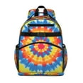 thumbnail image 1 of Colorful Tie Dye Mandala Backpack for School,Cute School Bag,Schoolbag with Adjustable Shoulder Straps & Padded Back,15.25"x11.5"x5.25", 1 of 5