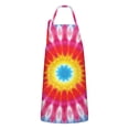 thumbnail image 1 of Colorful Tie Dye Mandala Pattern Apron-Garden Aprons for Women with Pockets-Cotton Linen Waterproof Kitchen Cooking Gardening Aprons Adjustable for Kitchen,Cooking,BBQ and Salon 33x27 Inch, 1 of 7