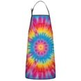 thumbnail image 1 of Colorful Tie Dye Mandala Pattern Apron-Garden Aprons for Women with Pockets-Cotton Linen Waterproof Kitchen Cooking Gardening Aprons Adjustable for Kitchen,Cooking,BBQ and Salon 33x27 Inch, 1 of 7