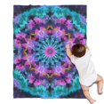 thumbnail image 1 of Colorful Tie Dye Mandala Pattern Blanket,Comfortable Soft Flannel Throw Blanket,All Season,Warm Lightweight Blankets for Sofa Bed Couch Living Room Chair,30"x40", 1 of 4