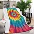 thumbnail image 1 of Colorful Tie Dye Mandala Pattern Blanket,Comfortable Soft Lamb Wool Throw Blanket,All Season,Warm Lightweight Blankets for Sofa Bed Couch Living Room Chair,60"x80", 1 of 4