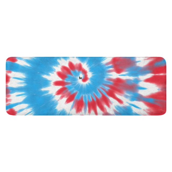 Colorful Tie Dye Mandala Pattern Kitchen Rug Mat,Kitchen Runner Rugs Non Skid Washable,Decorative Kitchen Floor Mats for Kitchen,Sink,Laundry,17"x47.2"